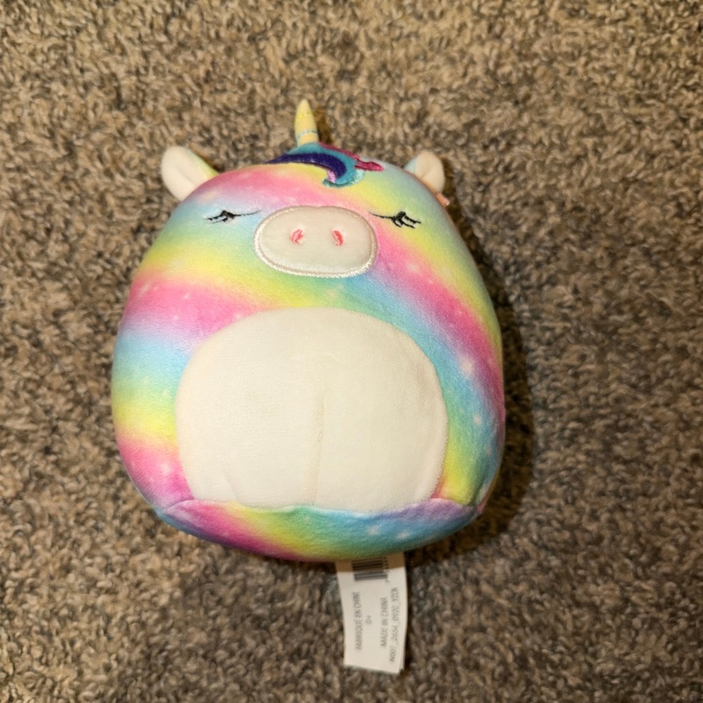 Squishmallows Clarissa Rainbow Unicorn 5” plush